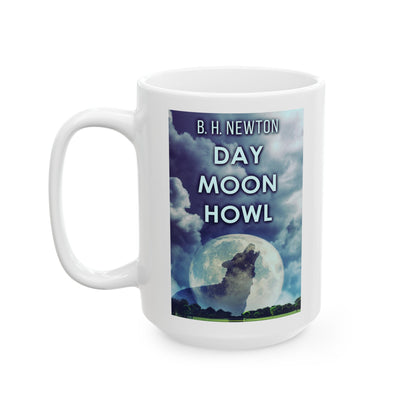 Day Moon Howl - White Coffee Mug