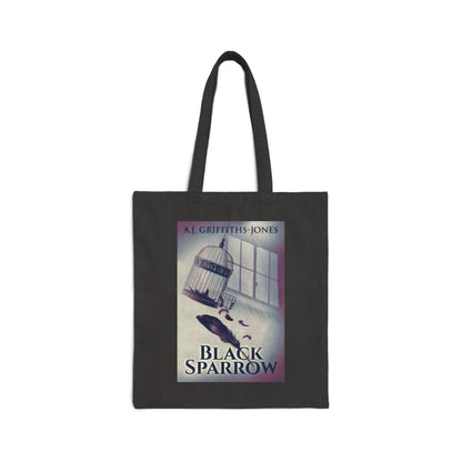 Black Sparrow - Cotton Canvas Tote Bag