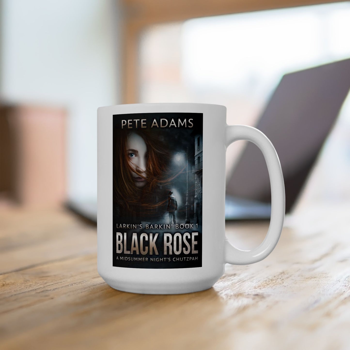 Black Rose - White Coffee Mug
