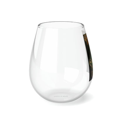 Engaging the Dragon - Stemless Wine Glass, 11.75oz