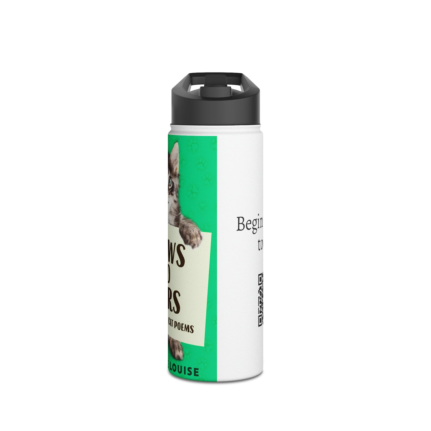 Meows and Purrs - Stainless Steel Water Bottle