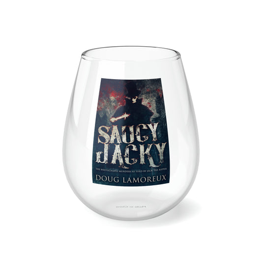 Saucy Jacky - Stemless Wine Glass, 11.75oz