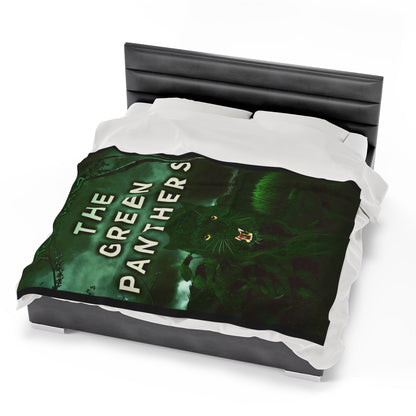 The Green Panthers - Velveteen Plush Blanket