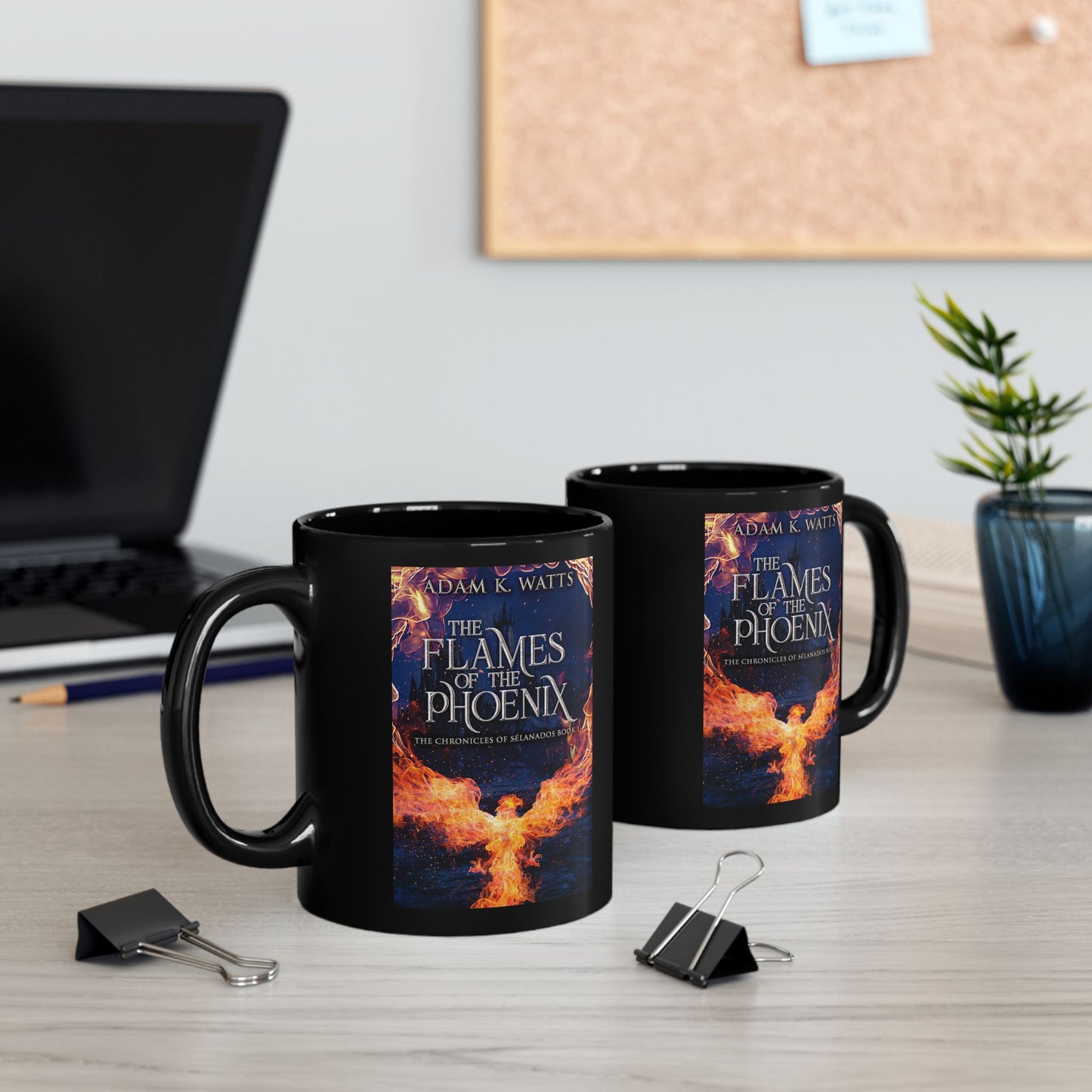 The Flames Of The Phoenix - Black Coffee Mug