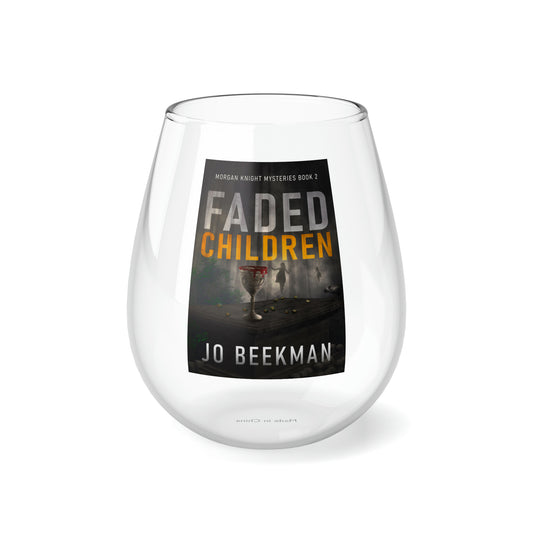 Faded Children - Stemless Wine Glass, 11.75oz
