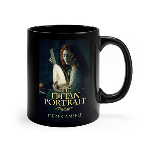 The Titian Portrait - Black Coffee Mug