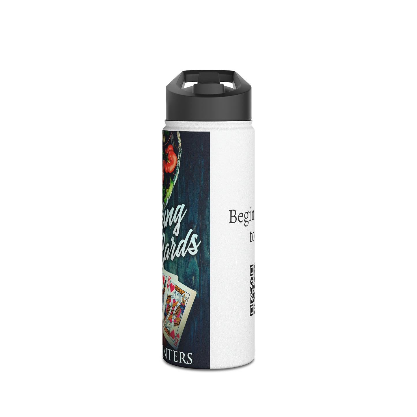 Cooking By The Cards - Stainless Steel Water Bottle