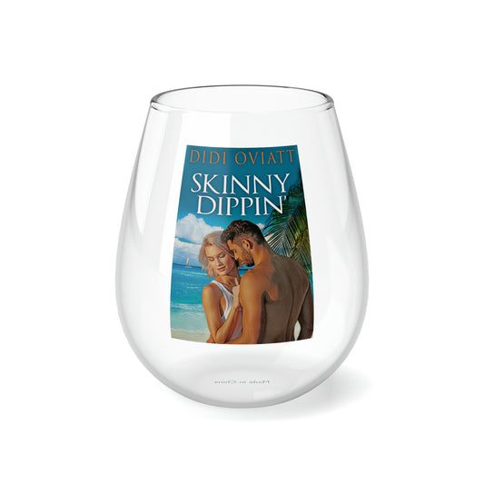 Skinny Dippin' - Stemless Wine Glass, 11.75oz