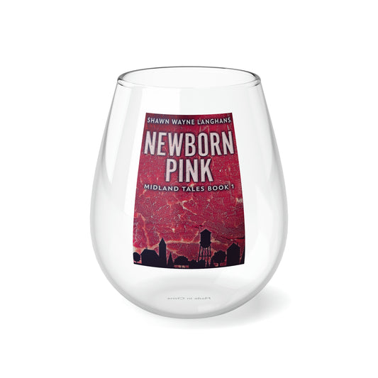 Newborn Pink - Stemless Wine Glass, 11.75oz