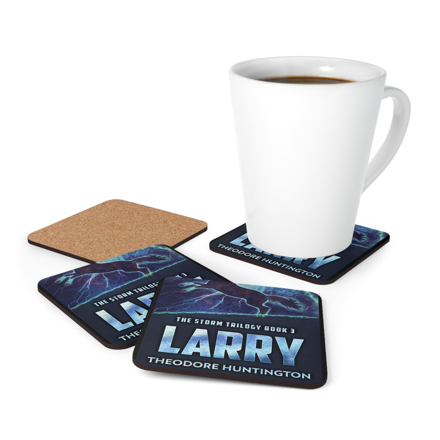 Larry - Corkwood Coaster Set
