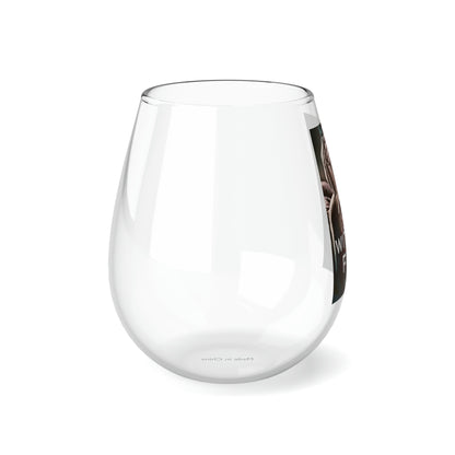 With Her Fists - Stemless Wine Glass, 11.75oz