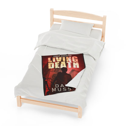Living Death - Zombie Apocalypse - Velveteen Plush Blanket
