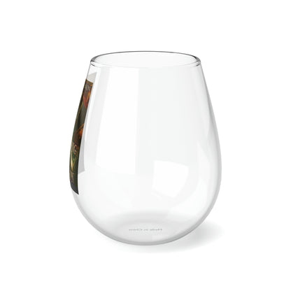 Engaging the Dragon - Stemless Wine Glass, 11.75oz