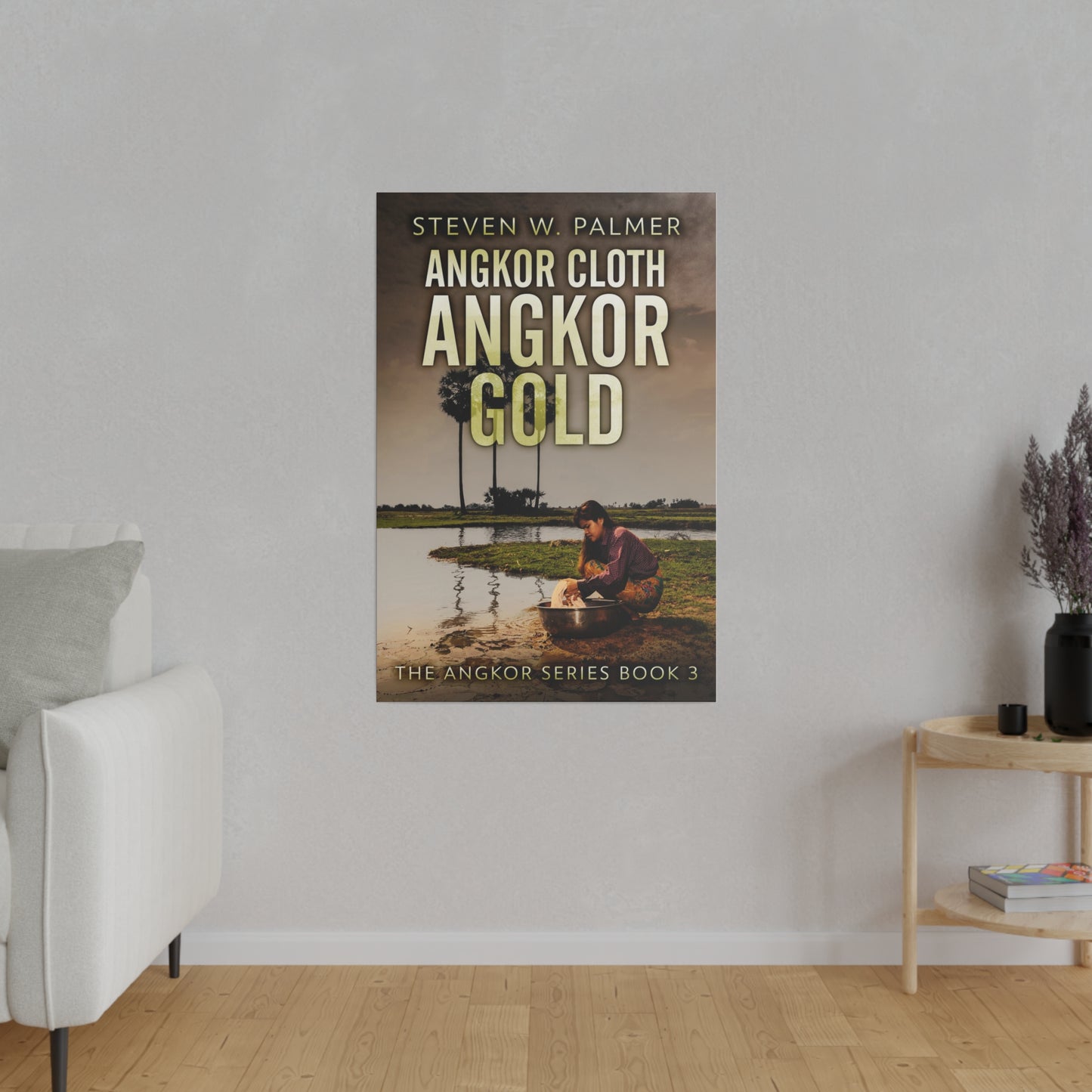 Angkor Cloth, Angkor Gold - Canvas