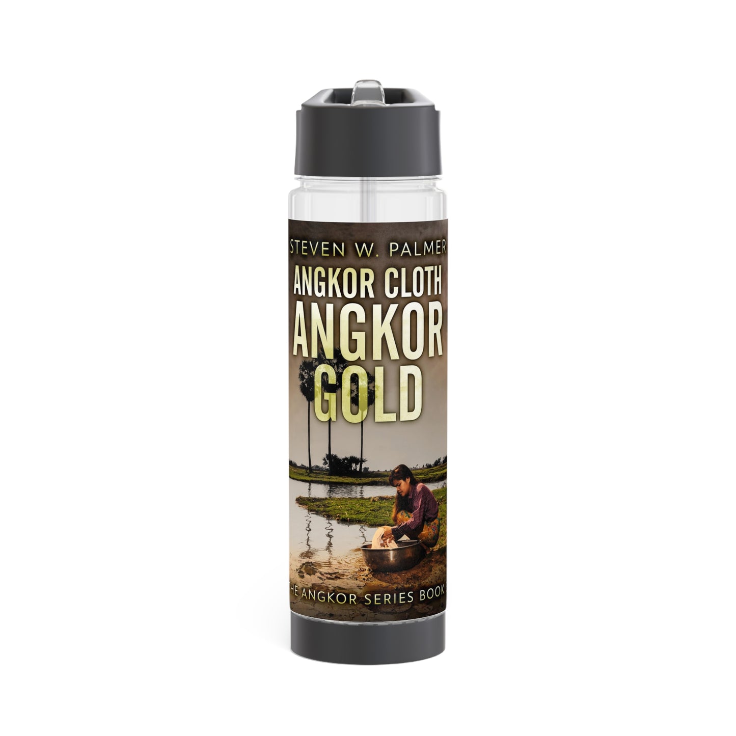 Angkor Cloth, Angkor Gold - Infuser Water Bottle