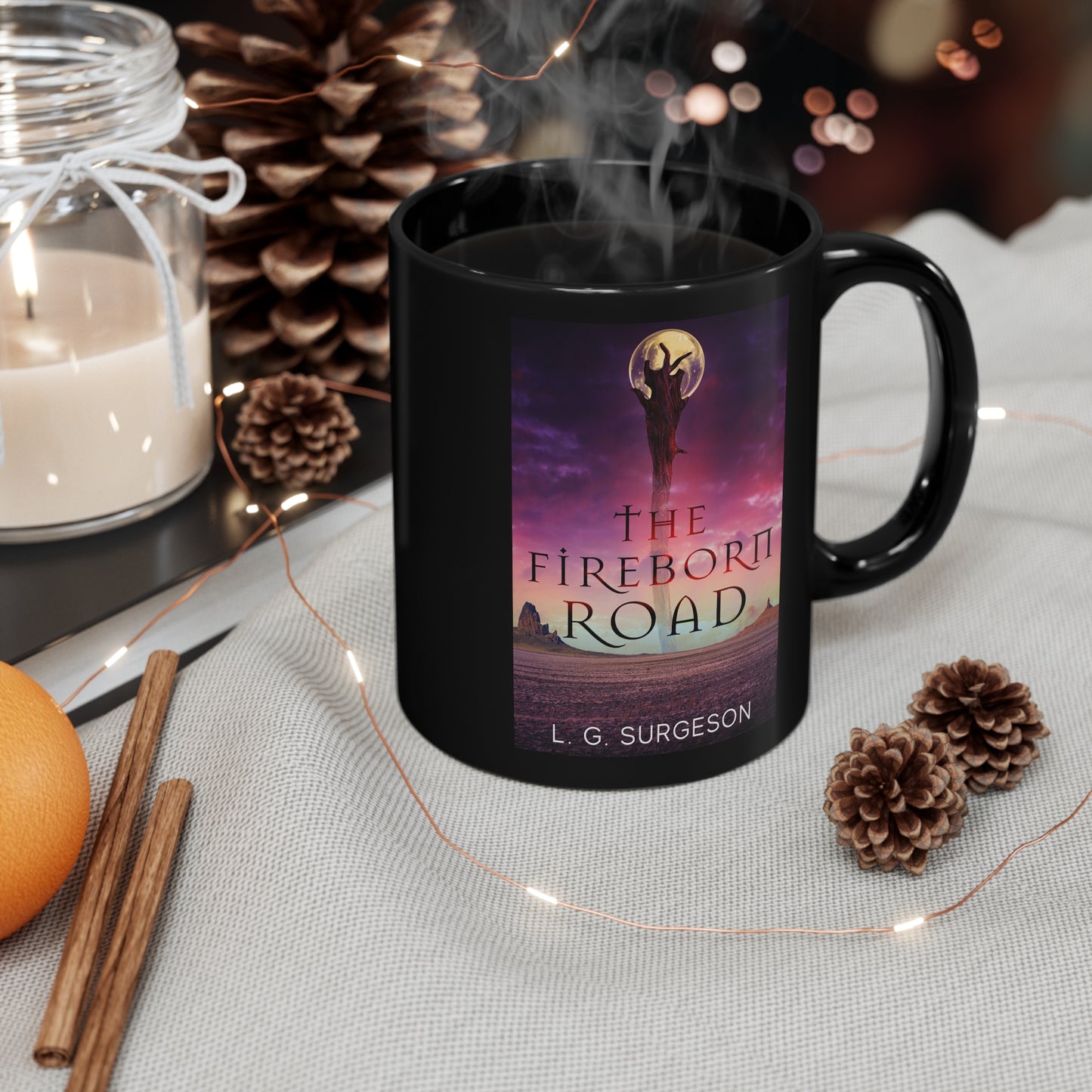 The Fireborn Road - Black Coffee Mug