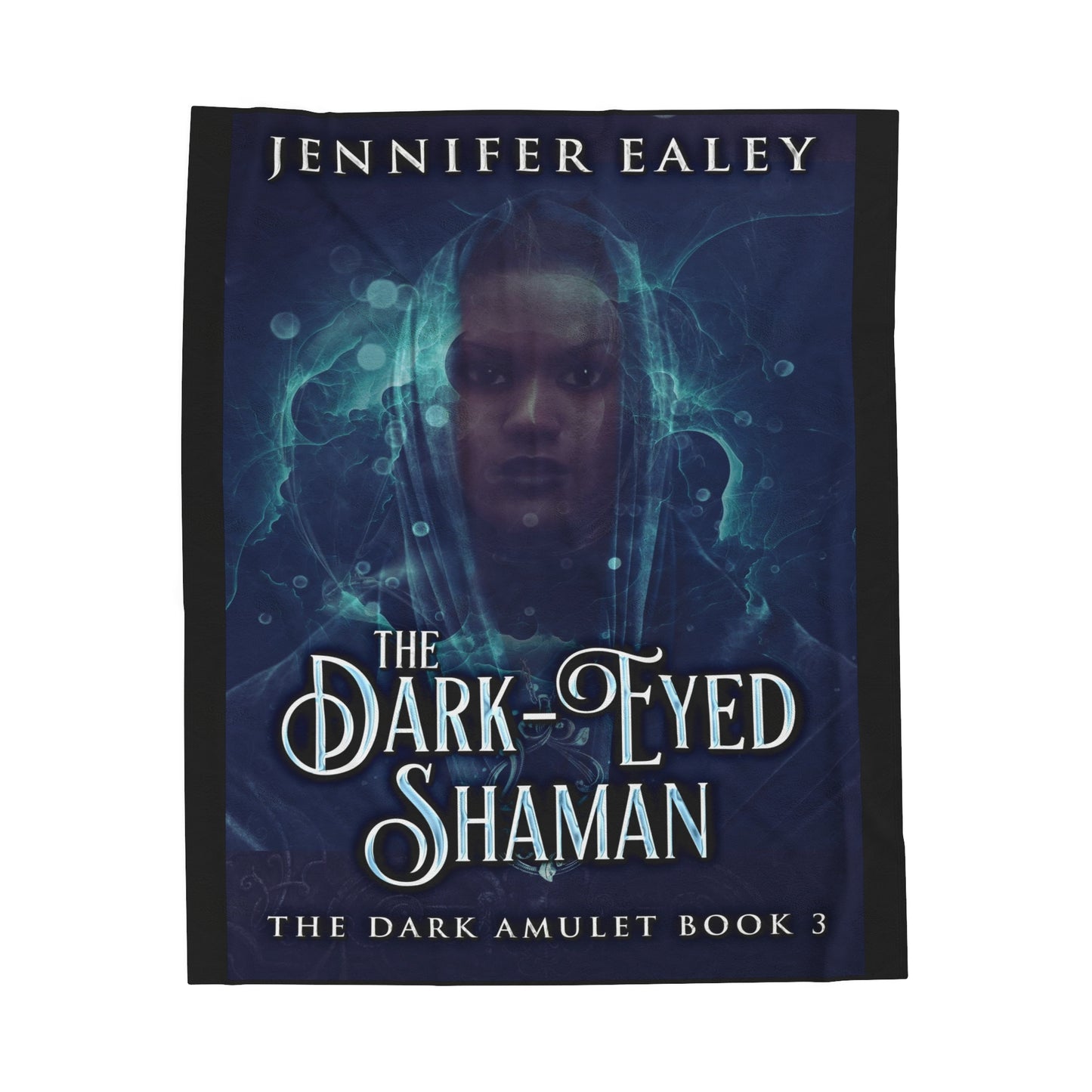 The Dark-Eyed Shaman - Velveteen Plush Blanket