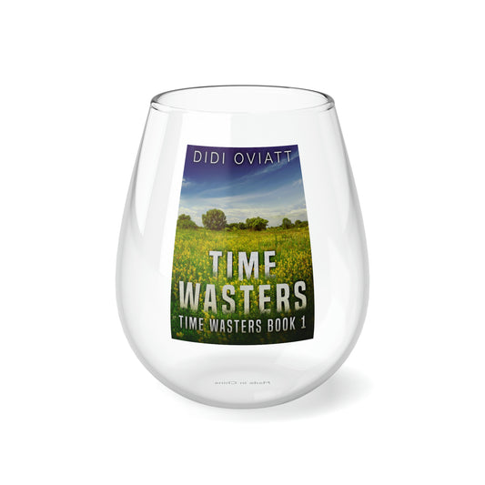 Time Wasters - Stemless Wine Glass, 11.75oz