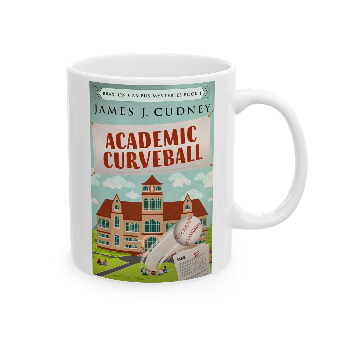 Academic Curveball - White Coffee Mug