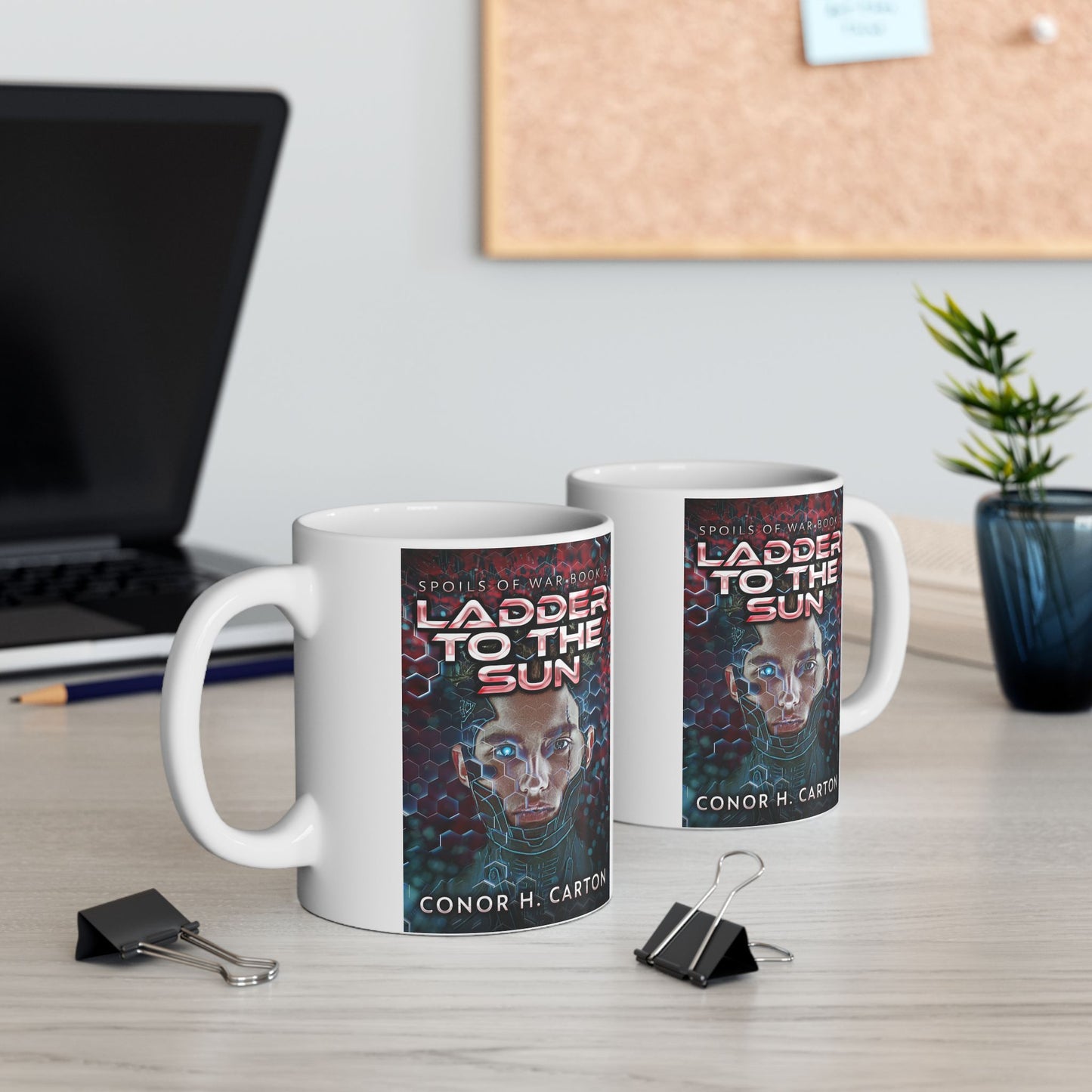Ladder To The Sun - White Coffee Mug
