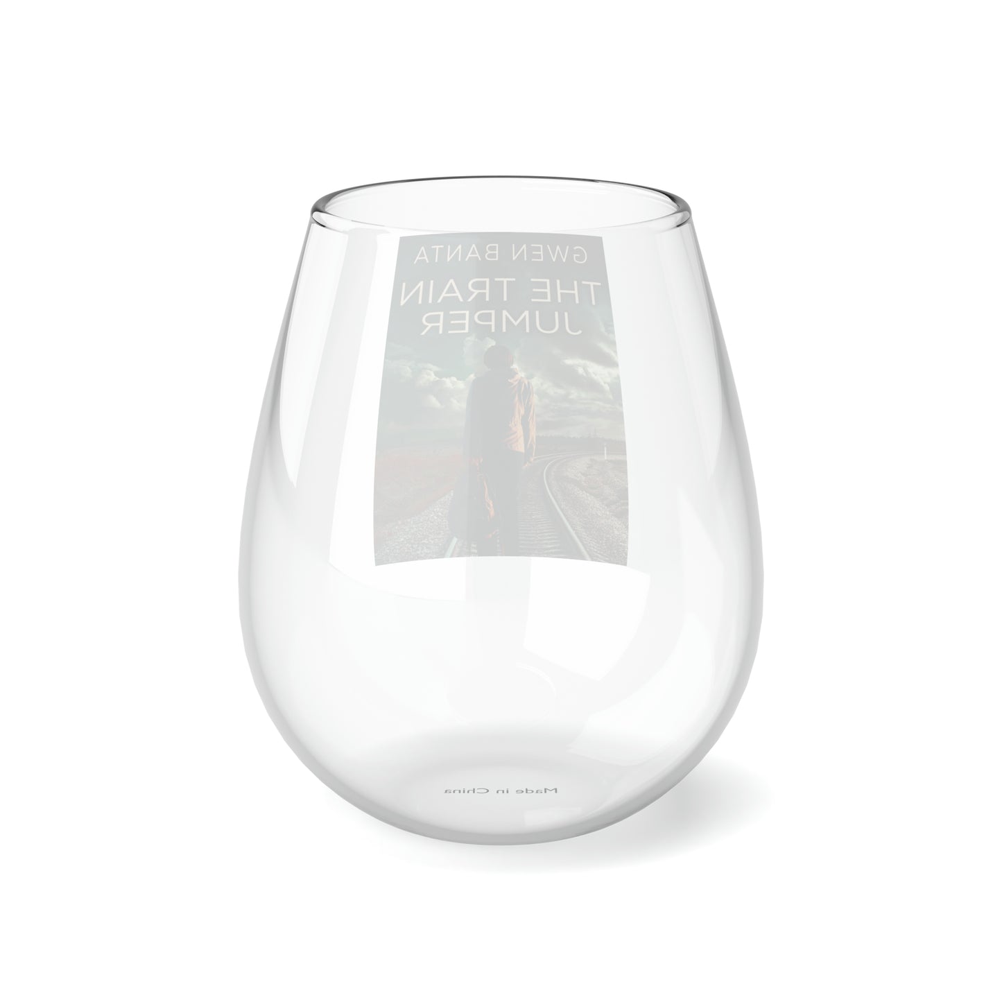 The Train Jumper - Stemless Wine Glass, 11.75oz