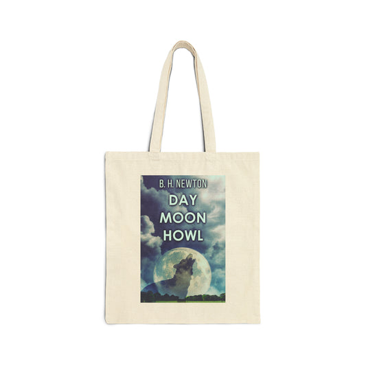 Day Moon Howl - Cotton Canvas Tote Bag
