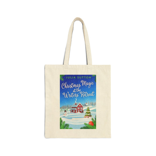 Christmas Magic At The Writers' Retreat - Cotton Canvas Tote Bag