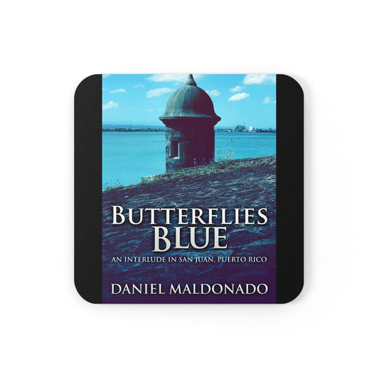 Butterflies Blue - Corkwood Coaster Set