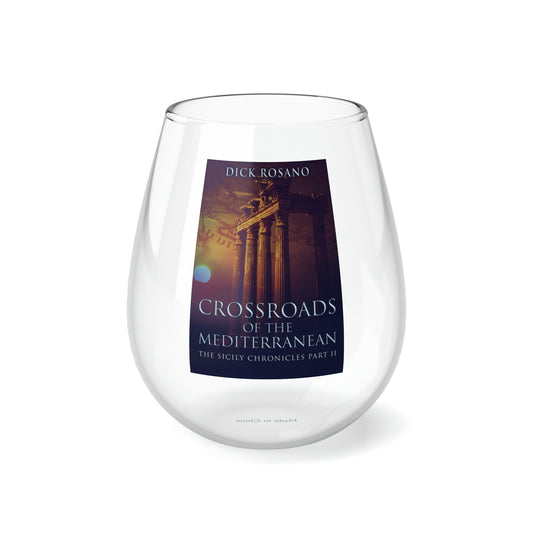 Crossroads Of The Mediterranean - Stemless Wine Glass, 11.75oz