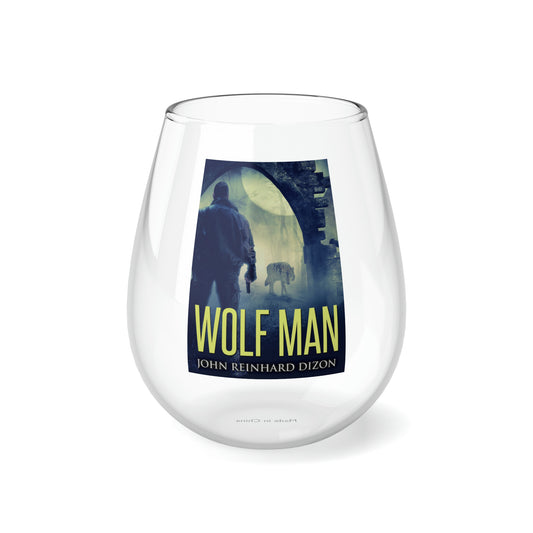 Wolf Man - Stemless Wine Glass, 11.75oz
