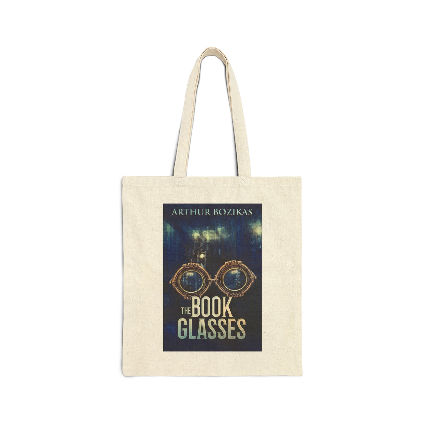 The Book Glasses - Cotton Canvas Tote Bag
