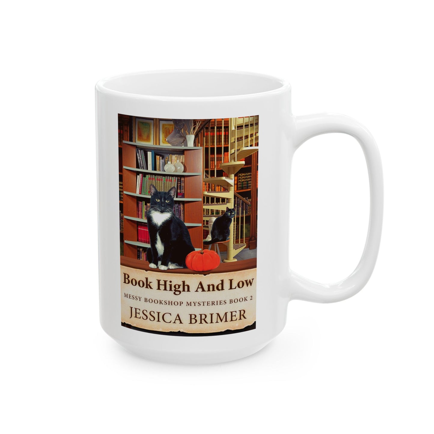 Book High And Low - White Coffee Mug