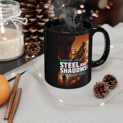 Steel And Shadows - Black Coffee Mug