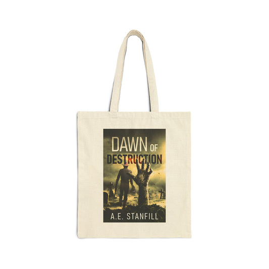 Dawn Of Destruction - Cotton Canvas Tote Bag