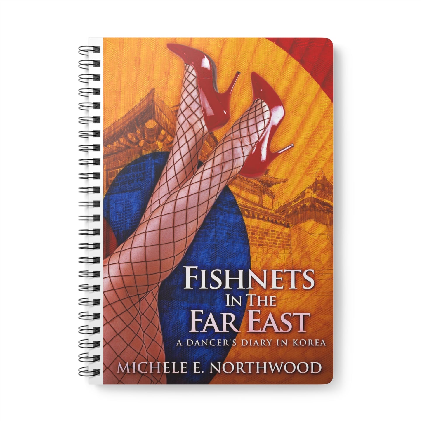 Fishnets in the Far East - A5 Wirebound Notebook
