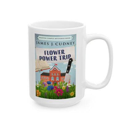 Flower Power Trip - White Coffee Mug