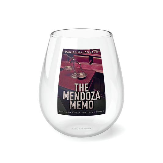 The Mendoza Memo - Stemless Wine Glass, 11.75oz
