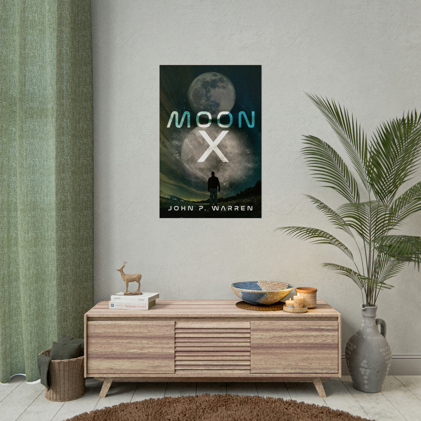 Moon X - Rolled Poster