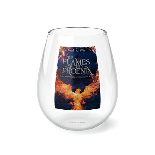 The Flames Of The Phoenix - Stemless Wine Glass, 11.75oz