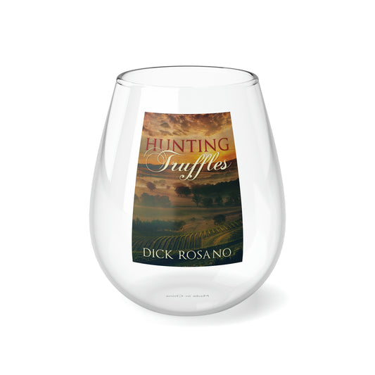 Hunting Truffles - Stemless Wine Glass, 11.75oz