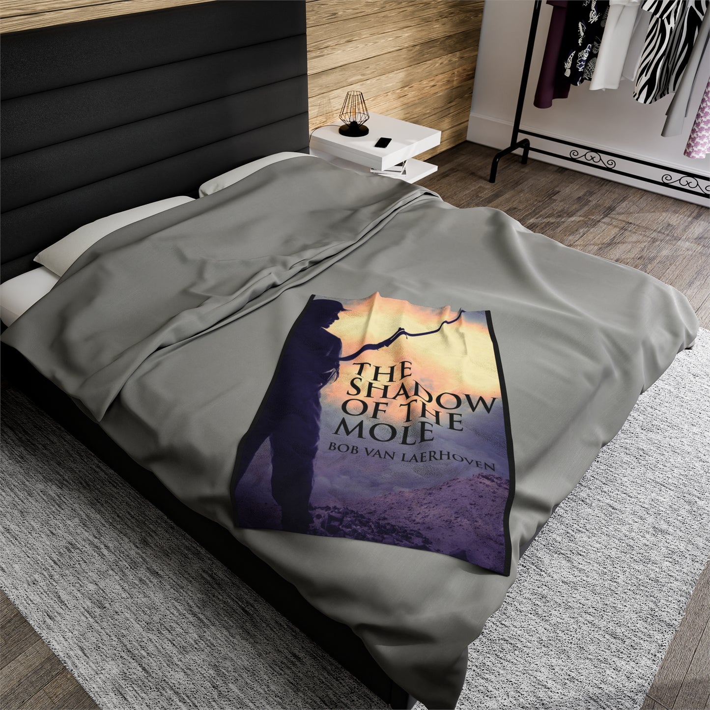 The Shadow Of The Mole - Velveteen Plush Blanket