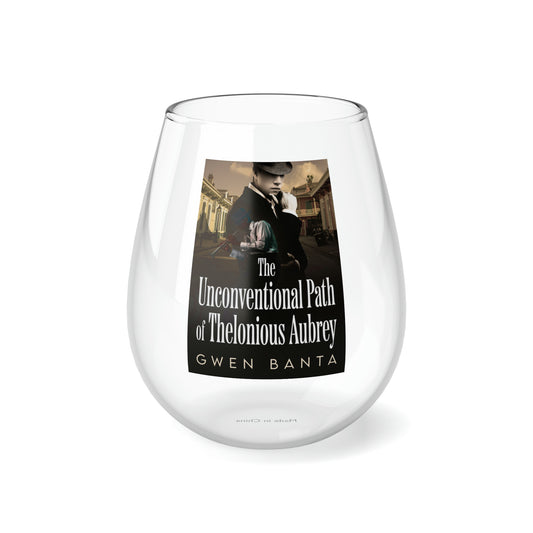 The Unconventional Path of Thelonious Aubrey - Stemless Wine Glass, 11.75oz