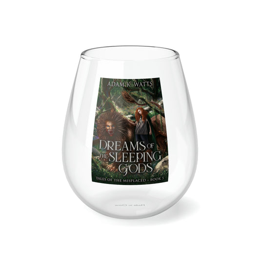 Dreams of the Sleeping Gods - Stemless Wine Glass, 11.75oz