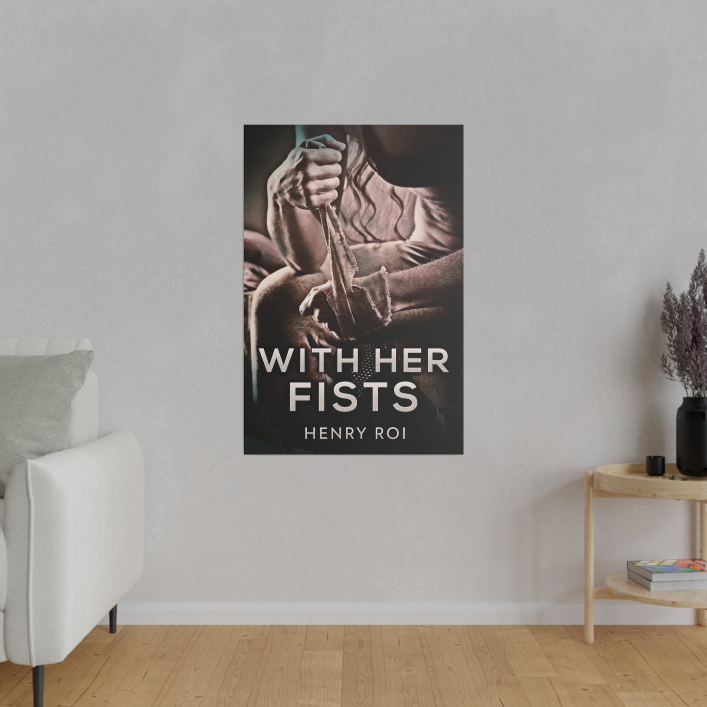 With Her Fists - Canvas