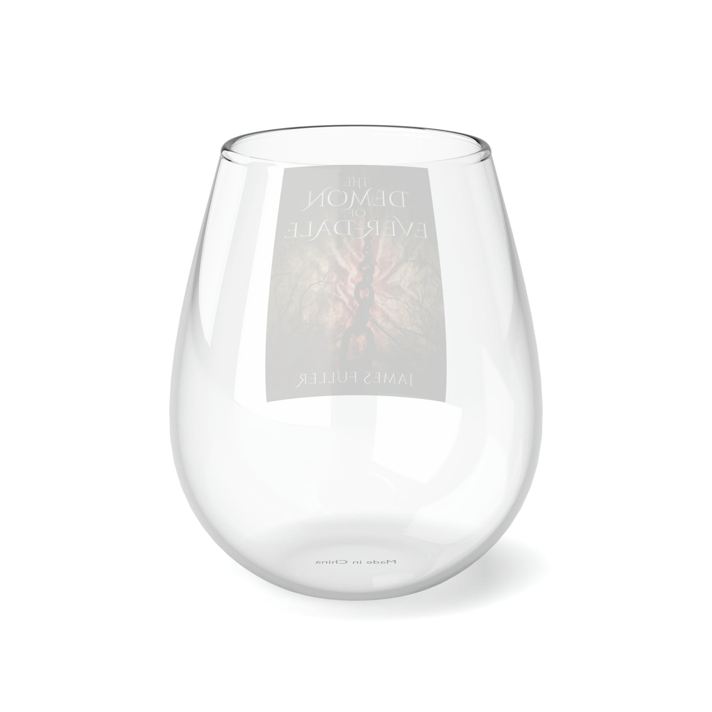 The Demon of Ever-Dale - Stemless Wine Glass, 11.75oz
