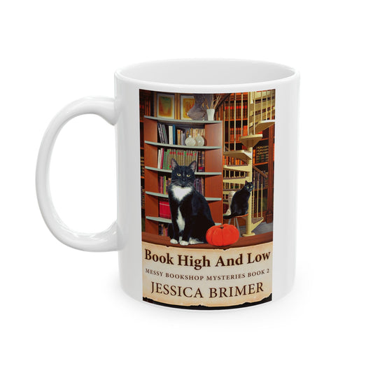 Book High And Low - White Coffee Mug