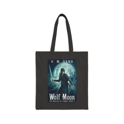 Wolf Moon - Cotton Canvas Tote Bag