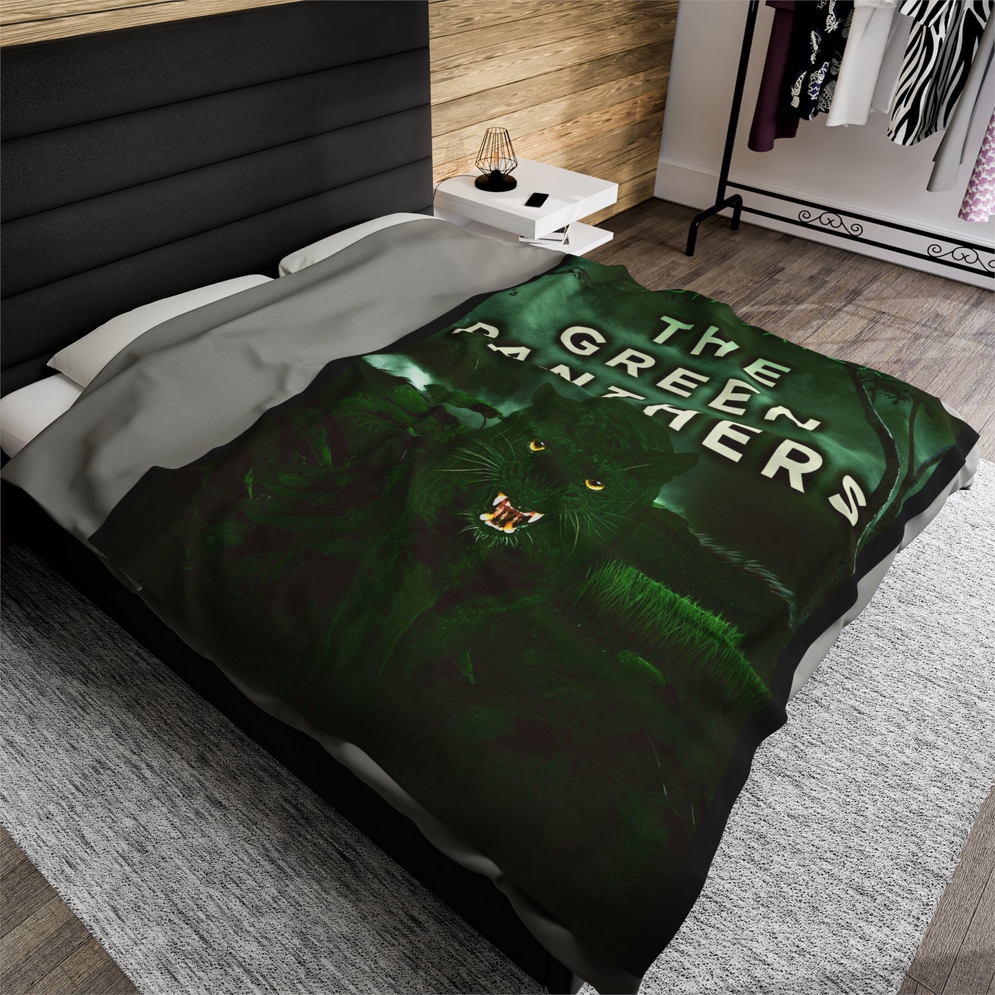 The Green Panthers - Velveteen Plush Blanket
