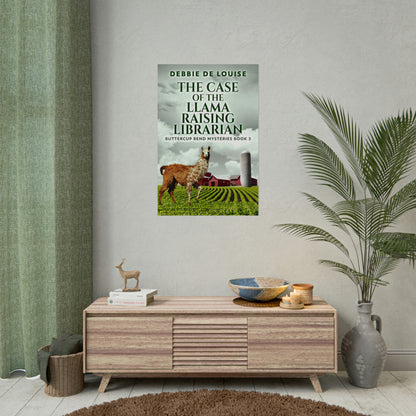 The Case of the Llama Raising Librarian - Rolled Poster