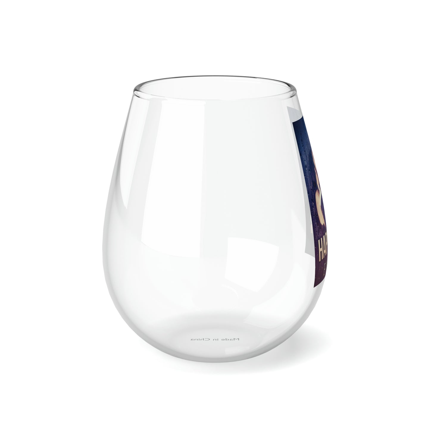 The Happy War - Stemless Wine Glass, 11.75oz
